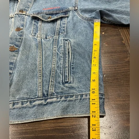 Vtg DURACELL LOVE ANIMAL Denim Jean Jacket - Picture 11 of 12